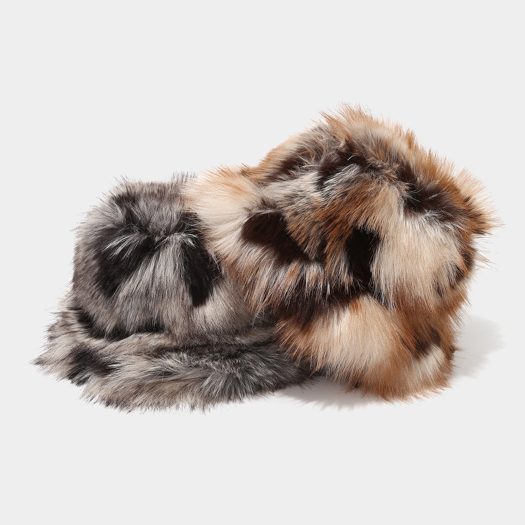 Long Pile Faux Fur Bucket Hat - view 1