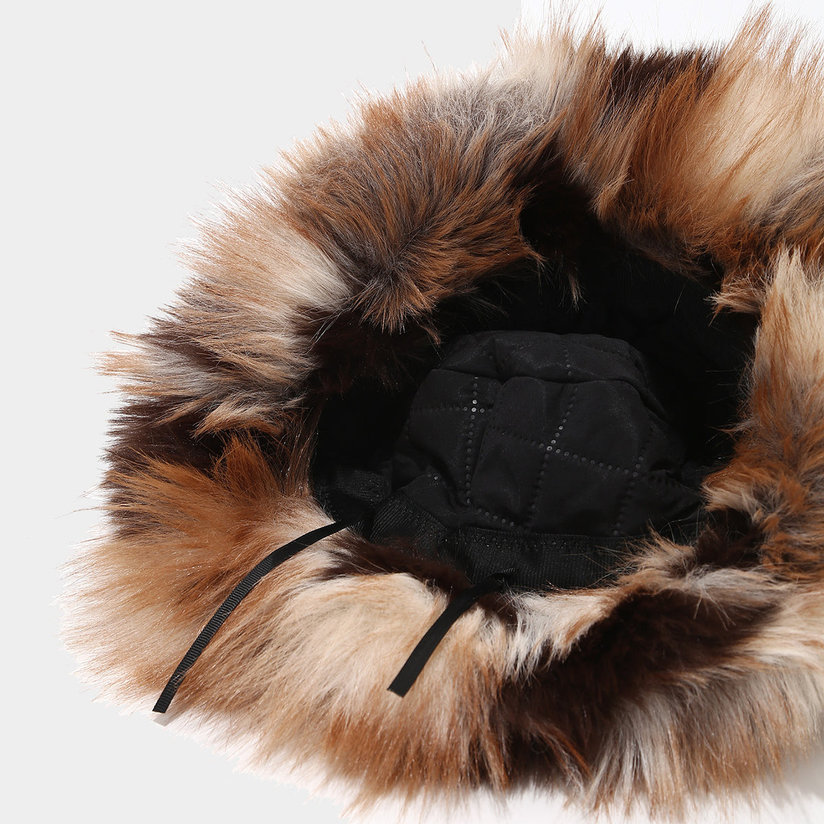 Long Pile Faux Fur Bucket Hat - view 2