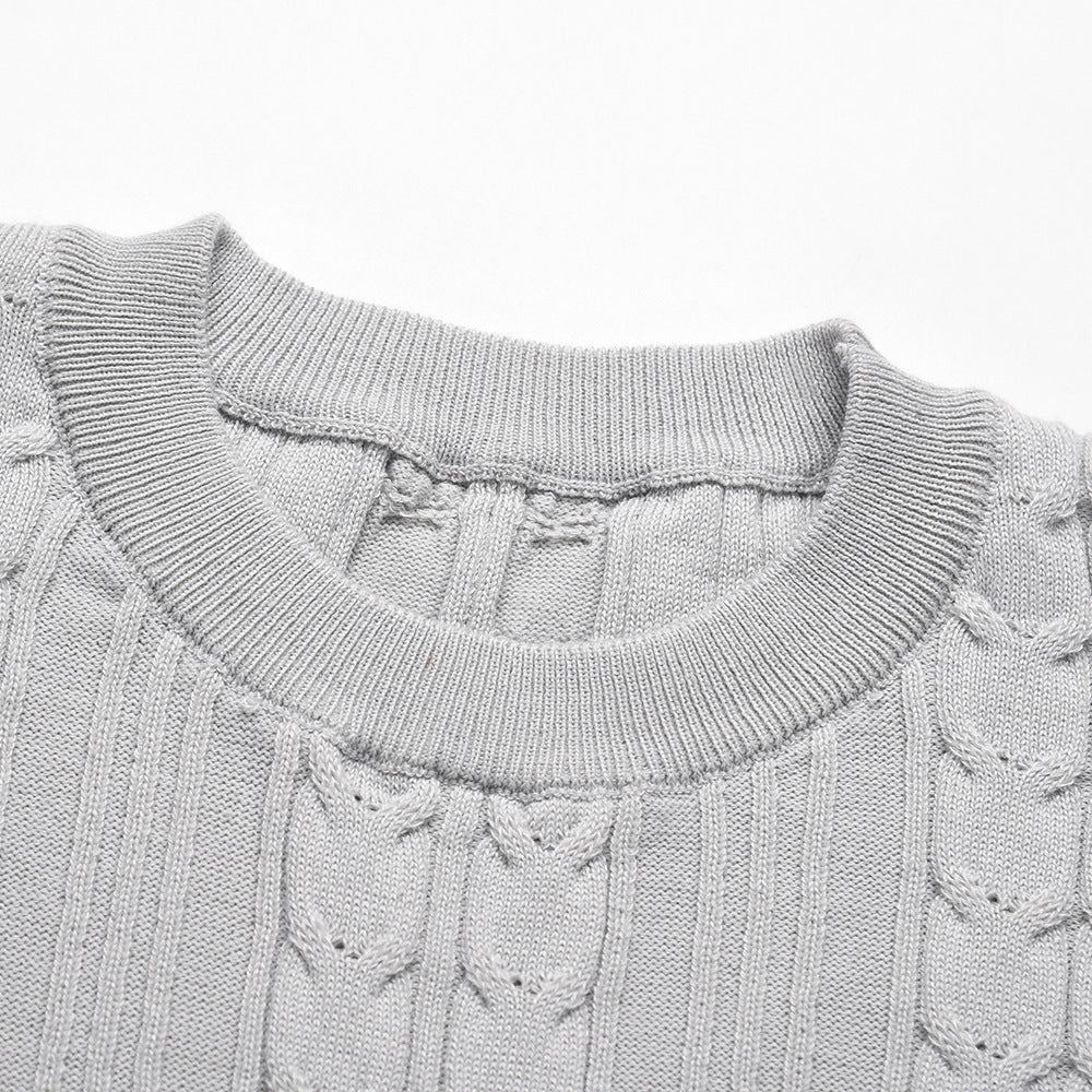 Puff Sleeve Belted Knit Midi Sweater Dress - view 10