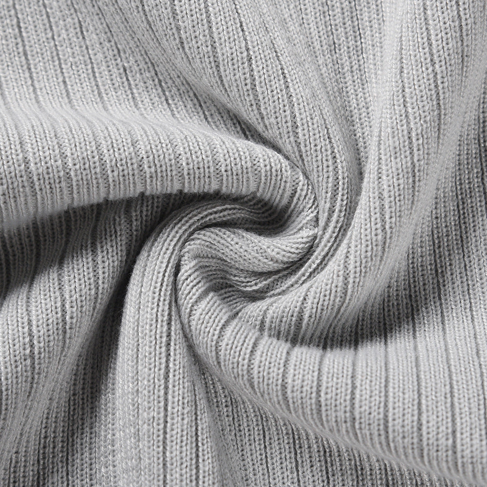 Puff Sleeve Belted Knit Midi Sweater Dress - view 15