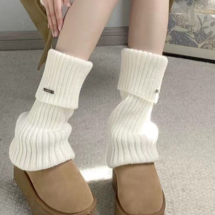 Ribbed Knit Slouch Leg Warmers - view 2
