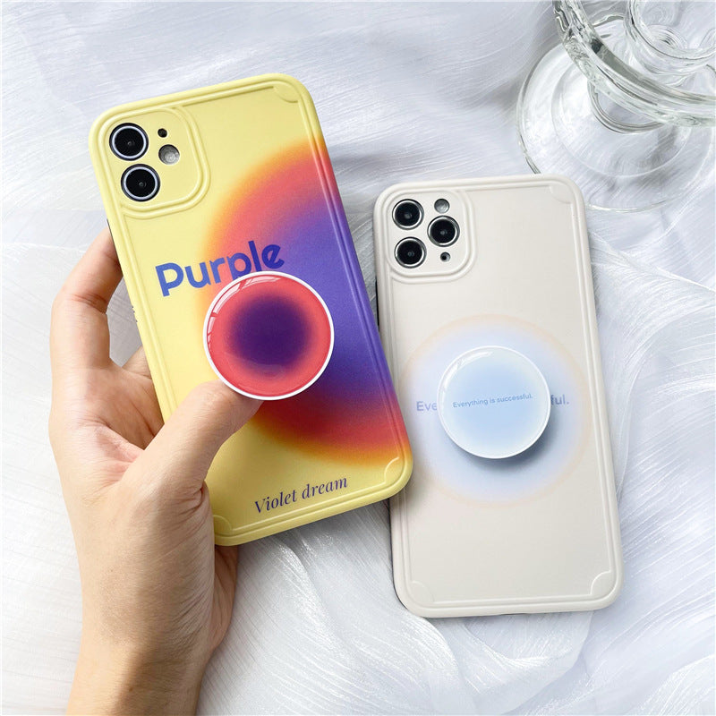 Gradient Aura Print Phone Grip - Blue - 2
