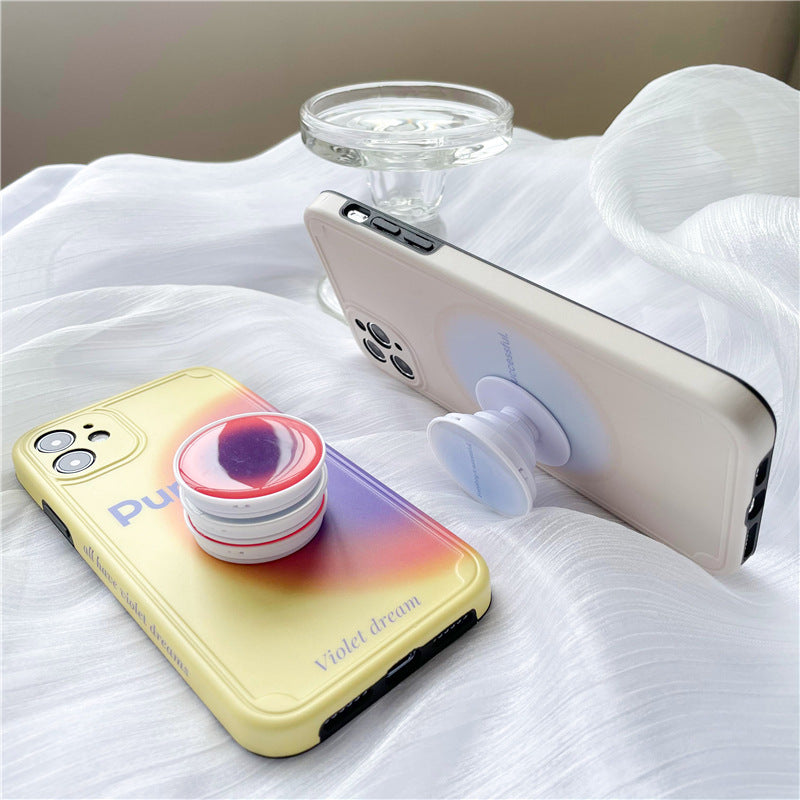 Gradient Aura Print Phone Grip - Blue - 4
