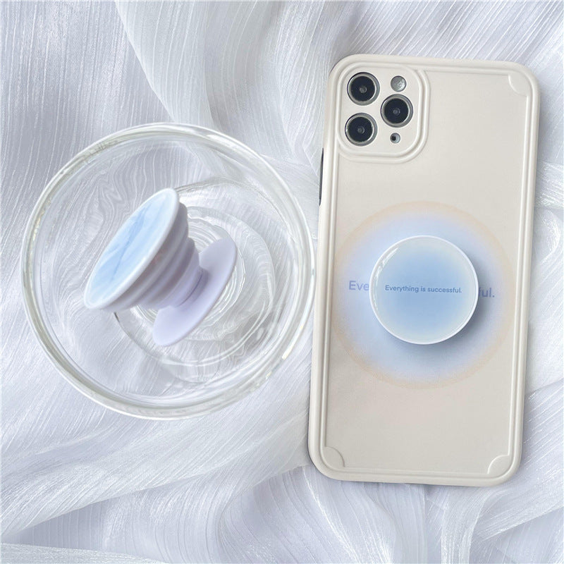 Gradient Aura Print Phone Grip - Blue - 5