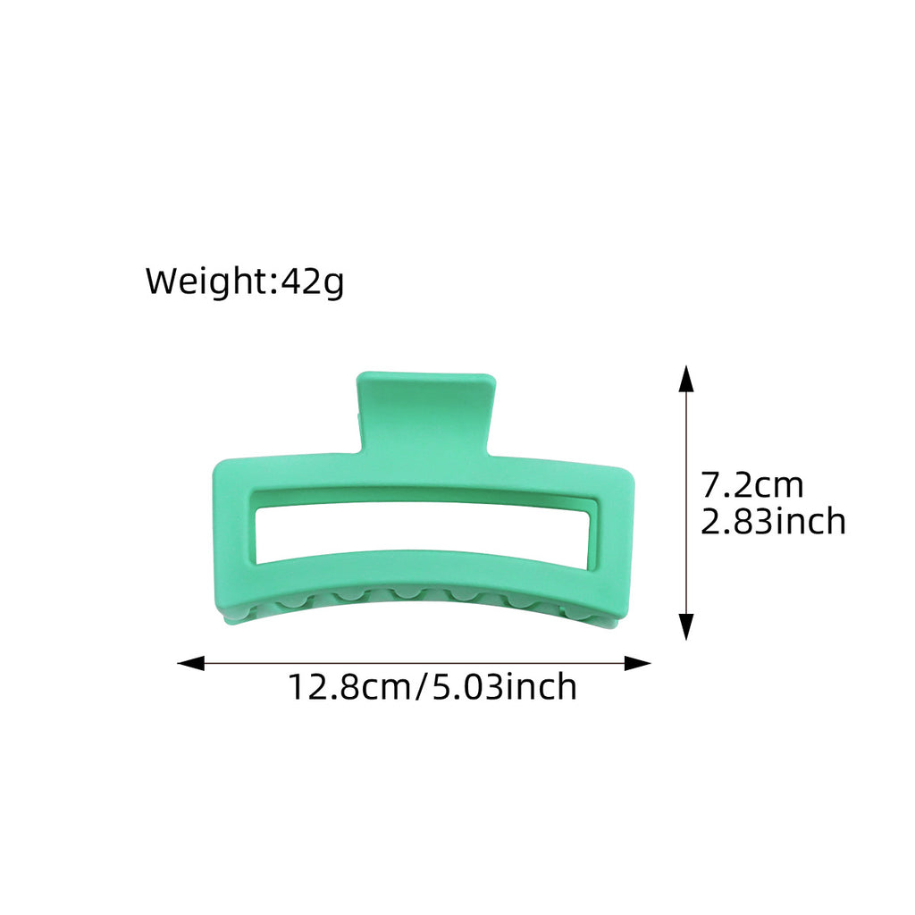 Matte Hollow Rectangle Large Claw Clip - view 4