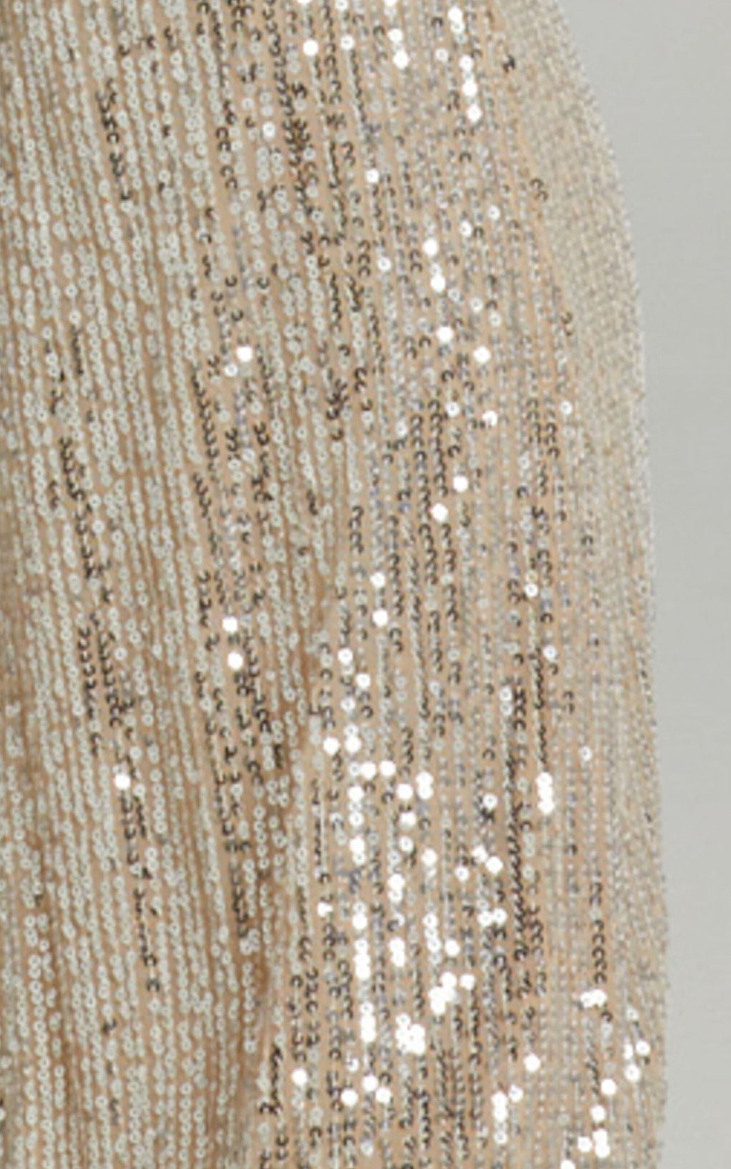 High Waist Sequin Flare Party Pants - Gold - 5