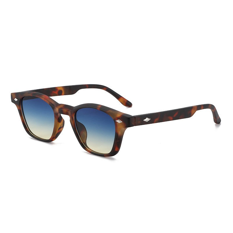 Rounded Square Frame Everyday Sunglasses - LEOPARED