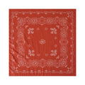 Retro Check And Paisley Cotton Bandana - Red