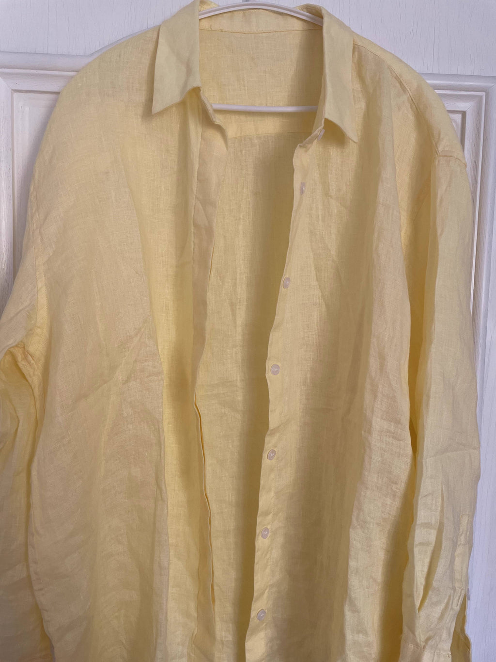 Breezy Linen Weave Oversized Collared Shirt - view 33