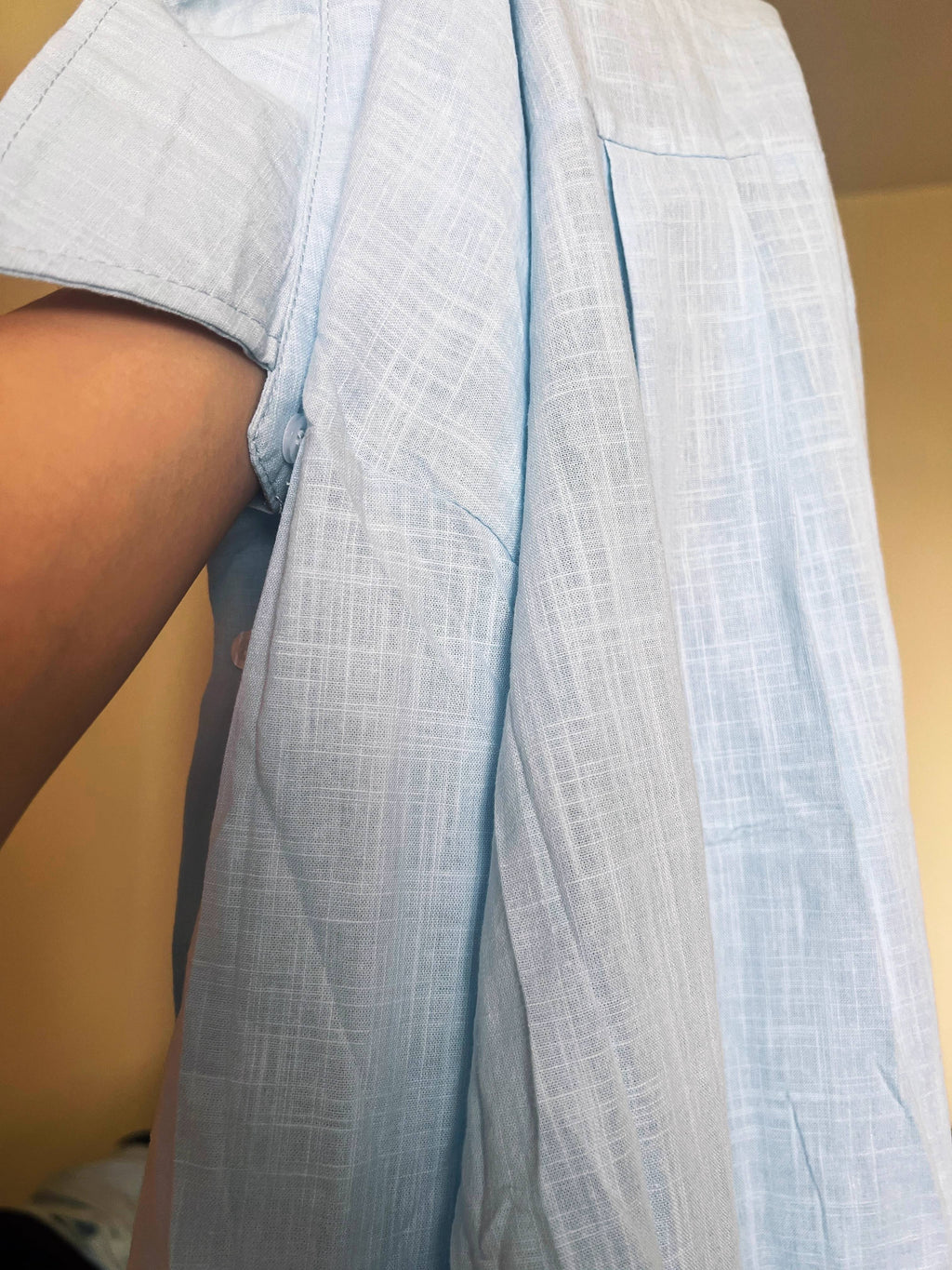 Breezy Linen Weave Oversized Collared Shirt - view 43