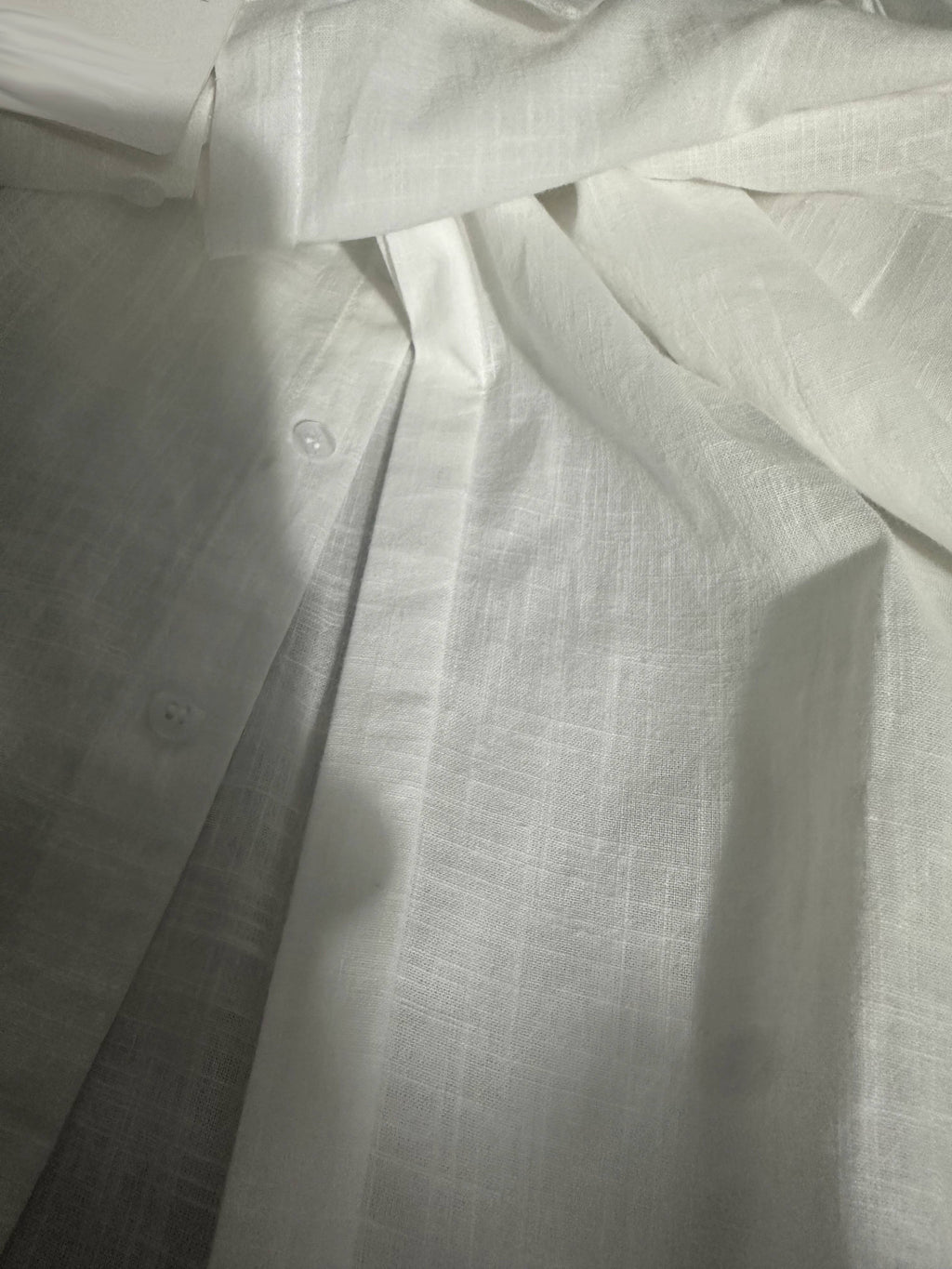 Breezy Linen Weave Oversized Collared Shirt - view 44