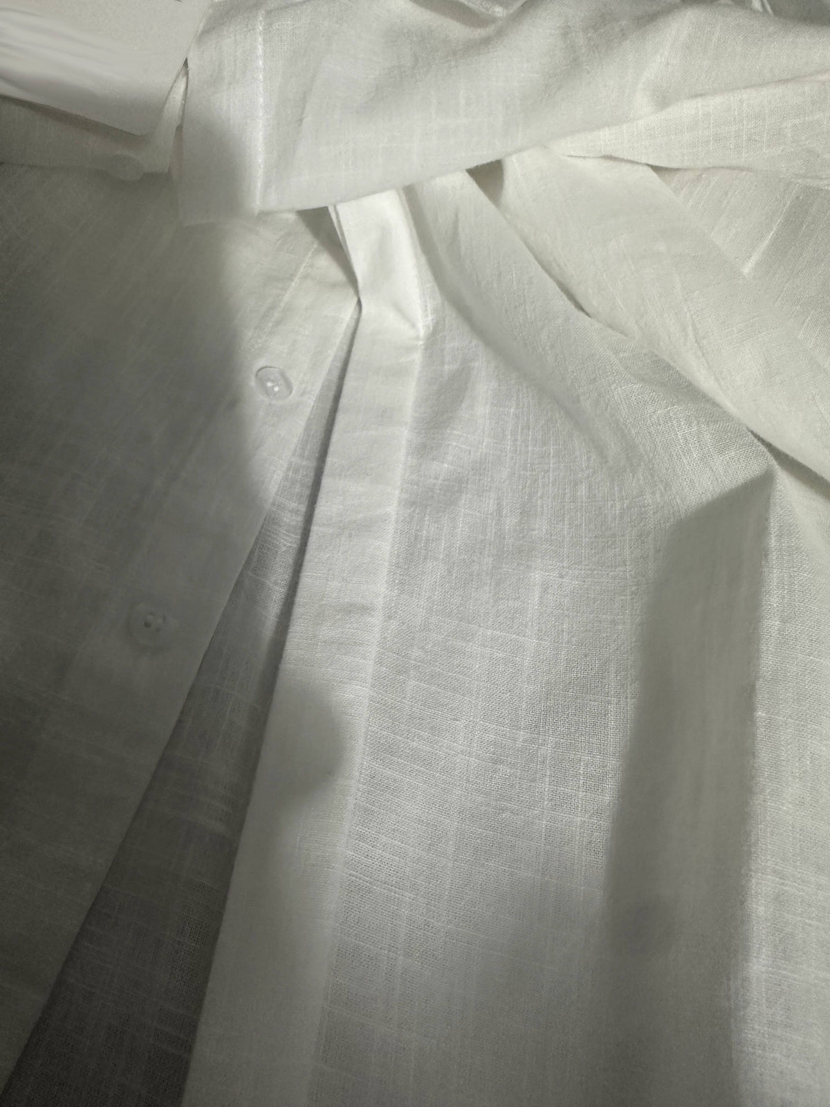 Breezy Linen Weave Oversized Collared Shirt - view 44