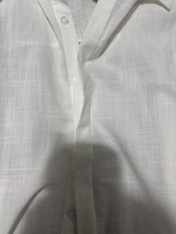 Breezy Linen Weave Oversized Collared Shirt - view 45