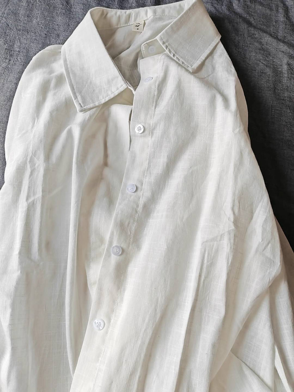 Breezy Linen Weave Oversized Collared Shirt - view 46