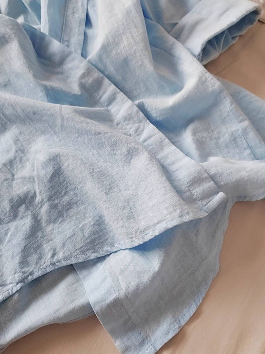 Breezy Linen Weave Oversized Collared Shirt - view 47