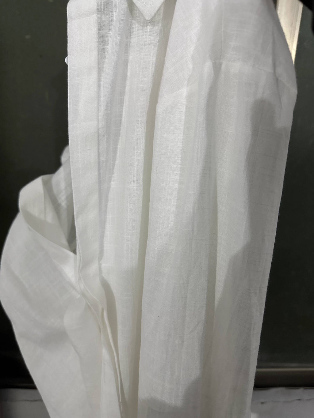 Breezy Linen Weave Oversized Collared Shirt - view 51