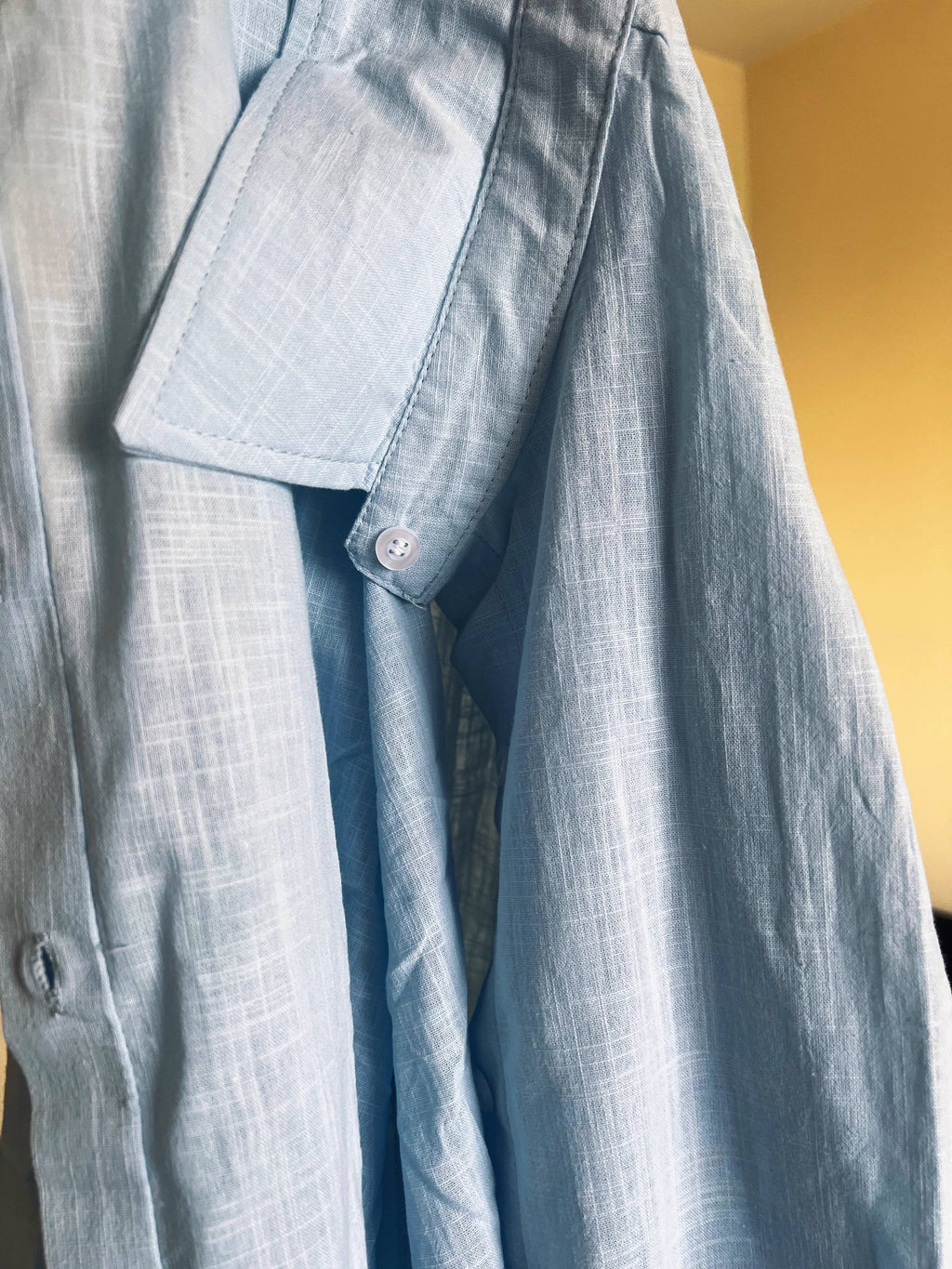 Breezy Linen Weave Oversized Collared Shirt - view 54