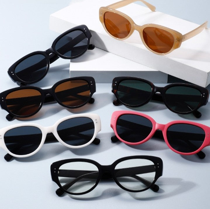 Polarized Oval Cat Eye Sunglasses