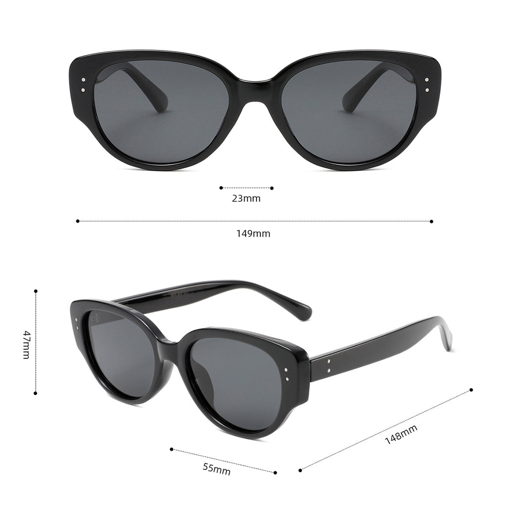 Polarized Oval Cat Eye Sunglasses - view 1