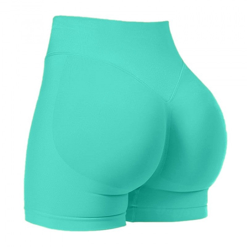 Seamless Scrunch Butt High Waist Workout Shorts - Mint