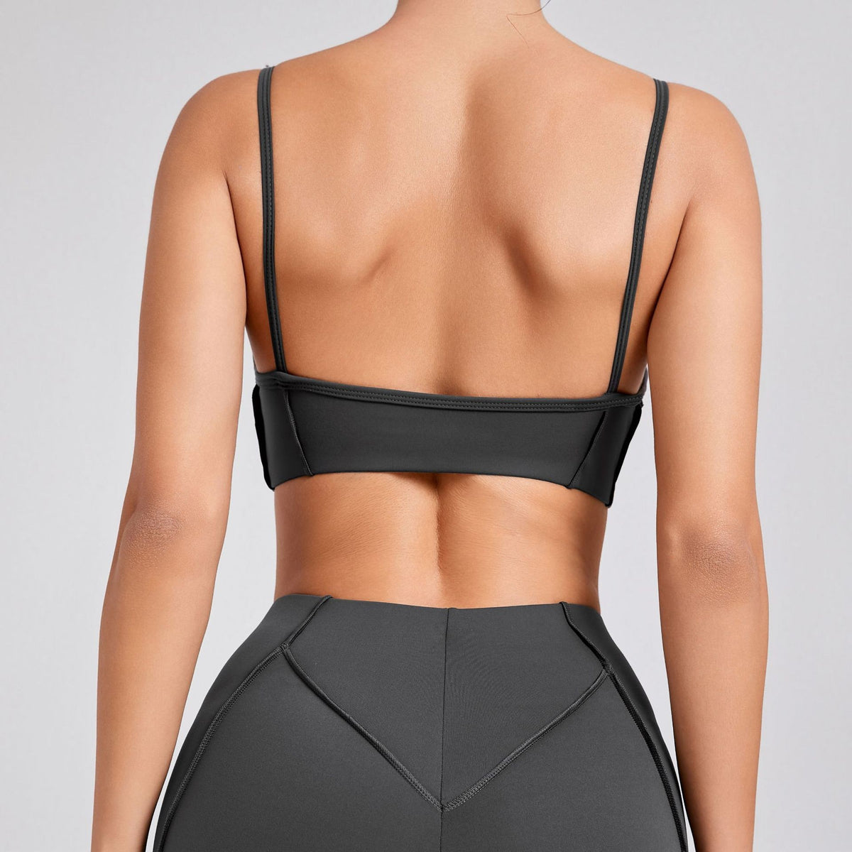 Contour Seam Padded Medium Support Yoga Sports Bra