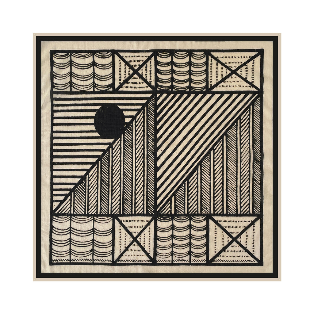Geometric Patchwork Print Cotton Bandana - NO-2