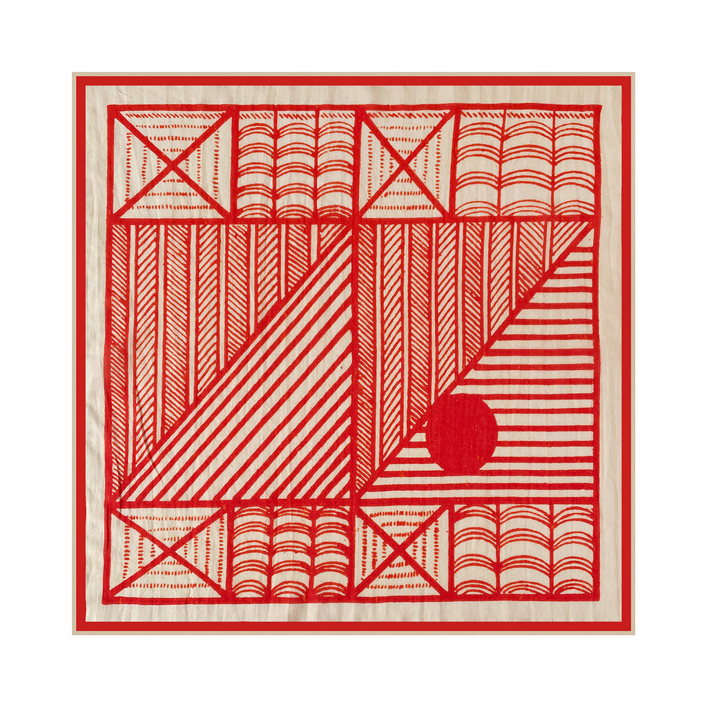 Geometric Patchwork Print Cotton Bandana - NO-3