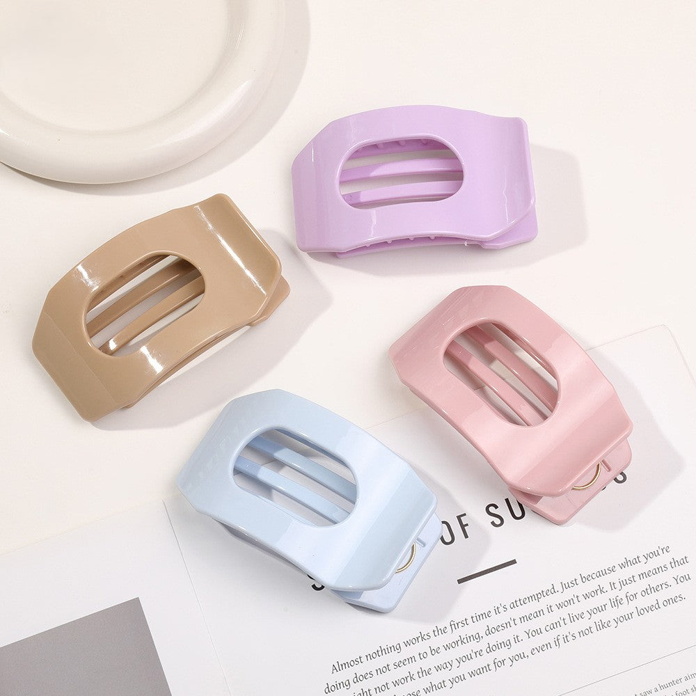 Minimal Rounded Square Cutout Hair Claw Clip - view 2