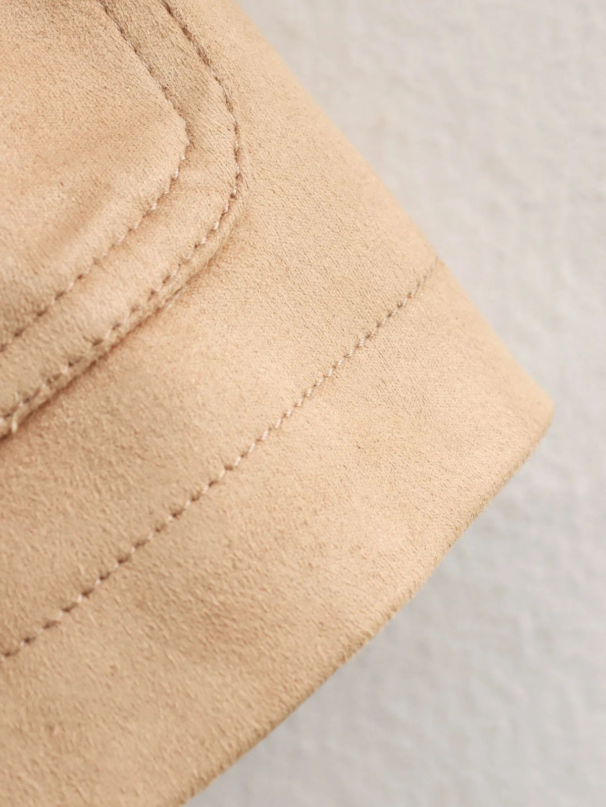 Faux Suede Cropped Button Front Jacket - Khaki - 13