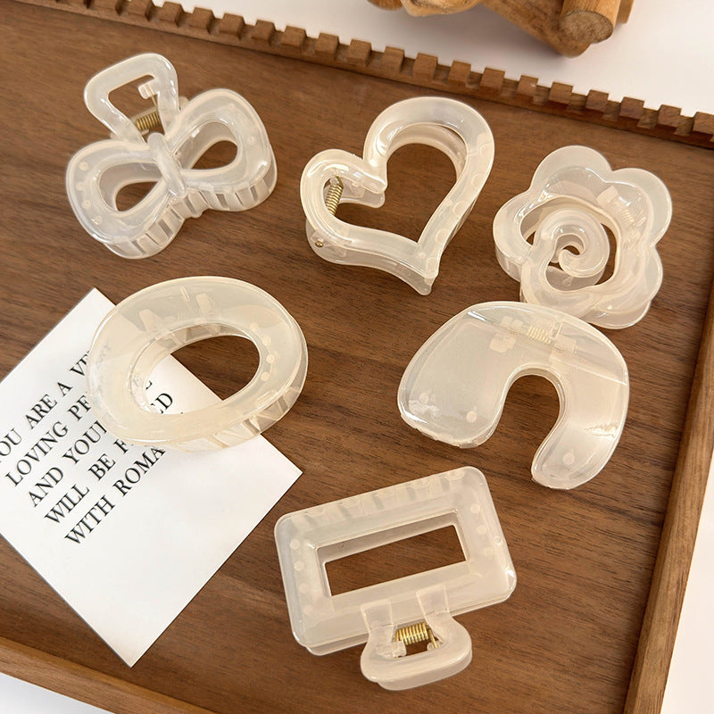 Translucent Pearl Shine Hair Claw Clip - view 1