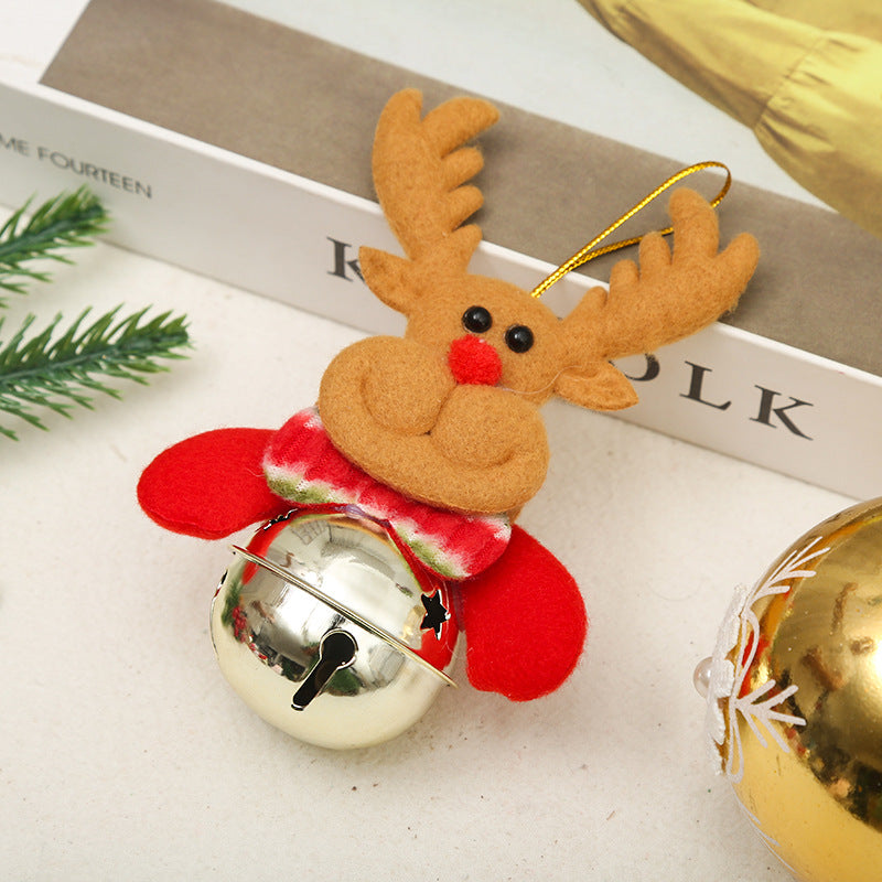 Plush Character Jingle Bell Christmas Tree Ornament - Deer_01