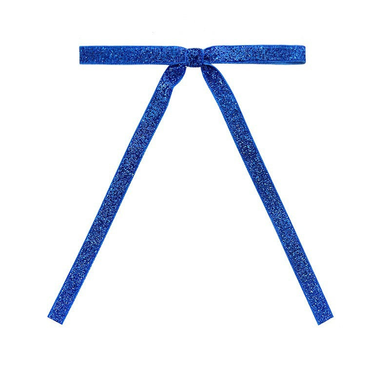 Sparkle Velvet Bow Christmas Ornaments, 30 Pack - Blue