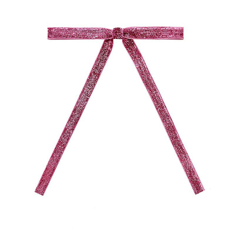 Sparkle Velvet Bow Christmas Ornaments, 30 Pack - Pink