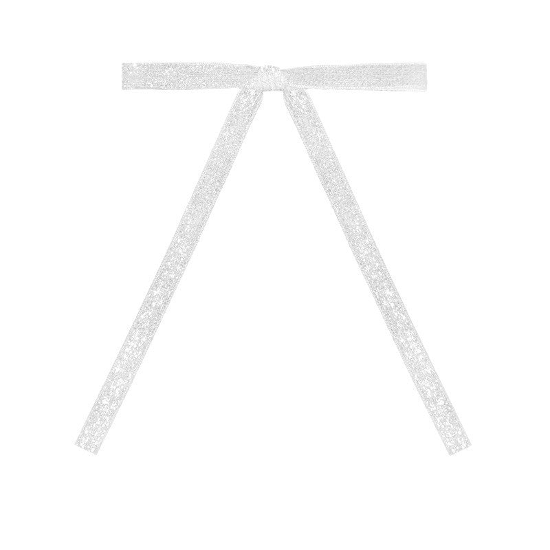 Sparkle Velvet Bow Christmas Ornaments, 30 Pack - White