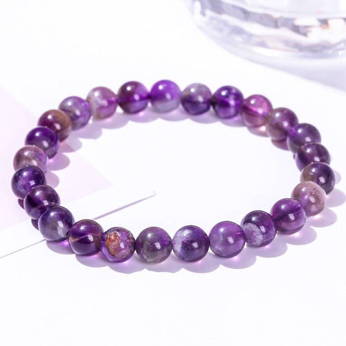 Amethyst And Quartz Bead Bracelet - Amethyst00