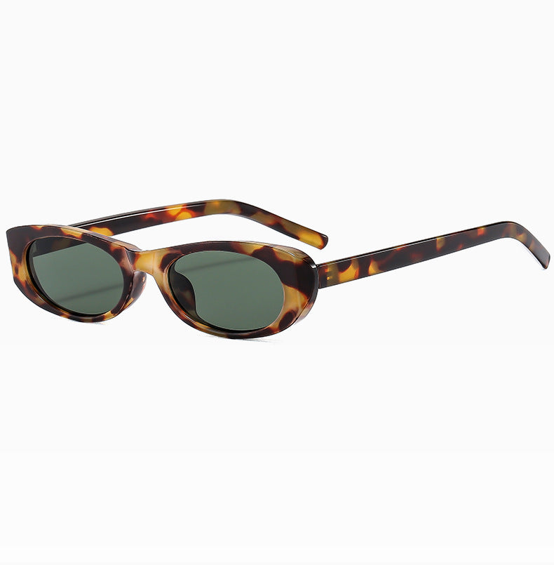 Narrow Oval Lens Nineties Sunglasses - Color_2