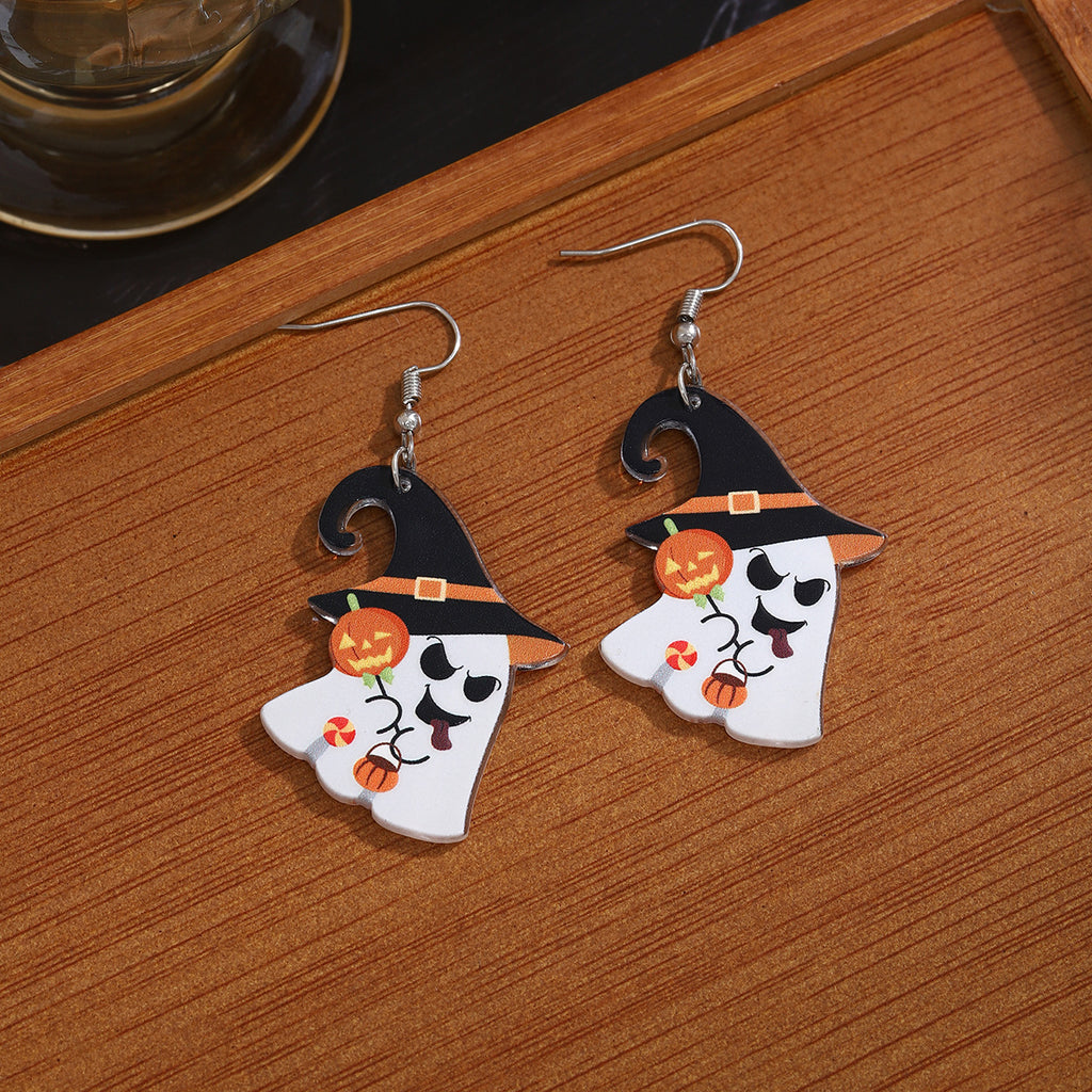 Spooky Halloween Charm Drop Earrings - NO-3