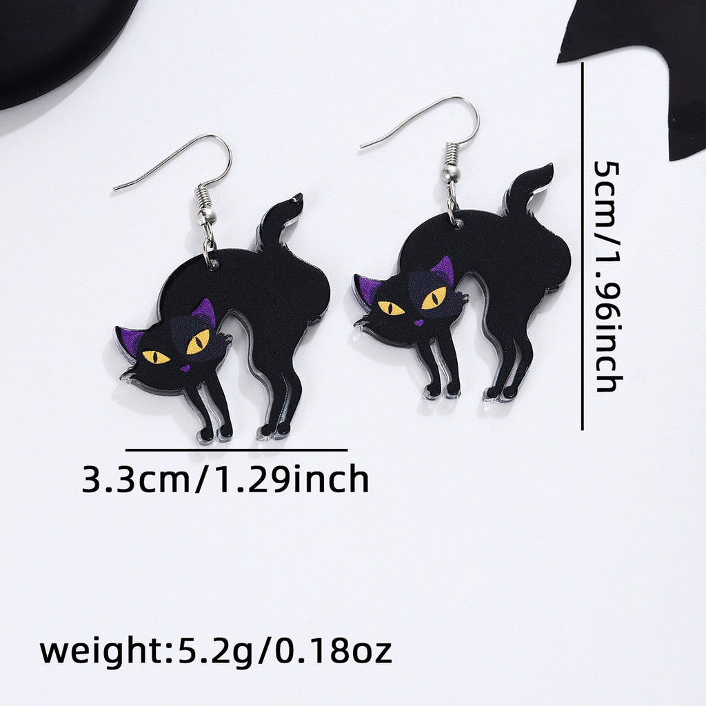 Spooky Halloween Charm Drop Earrings - NO-5 - 1