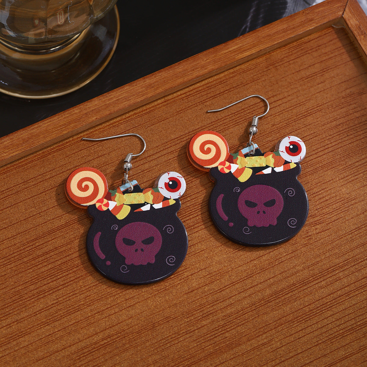 Spooky Halloween Charm Drop Earrings - NO-6