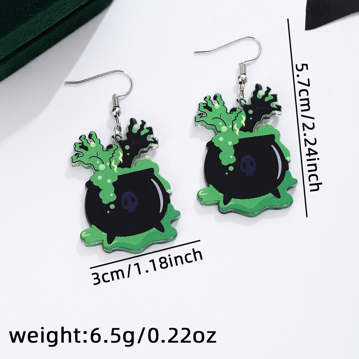 Spooky Halloween Charm Drop Earrings - NO-7 - 1