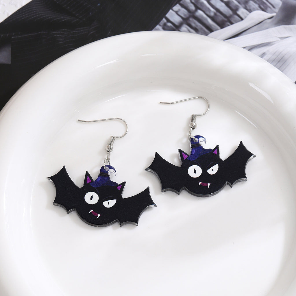 Spooky Halloween Charm Drop Earrings - NO-8