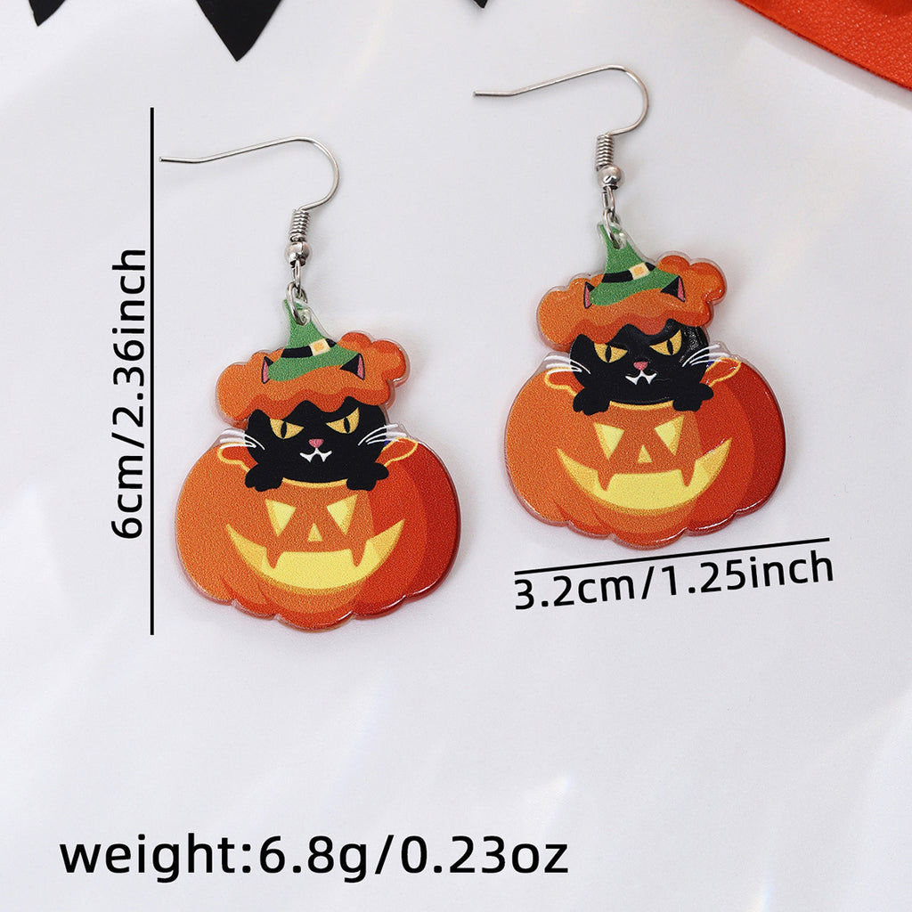 Spooky Halloween Charm Drop Earrings - NO-9 - 1