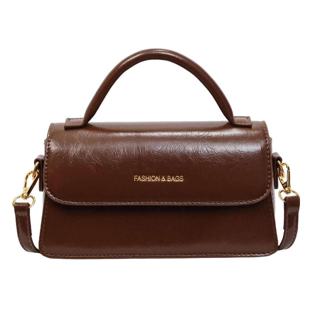 Mini Top Handle Flap Bag with Buckle Strap