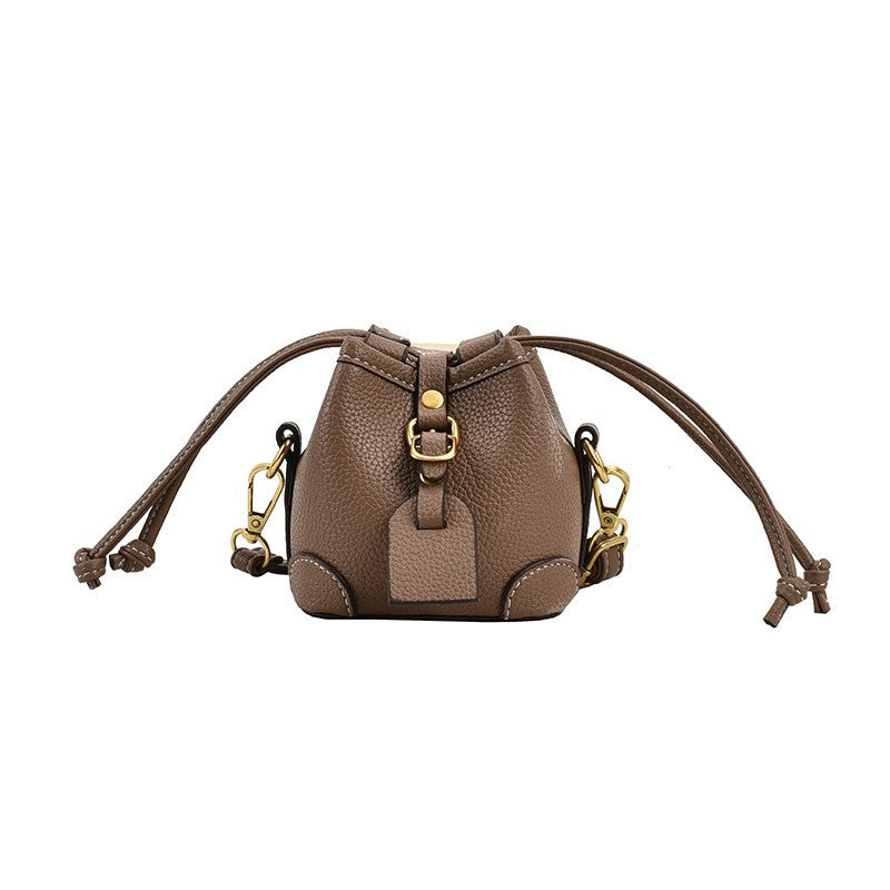 Mini Drawstring Bucket Crossbody Bag