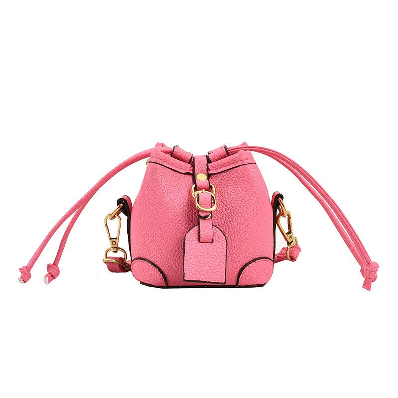 Mini Drawstring Bucket Crossbody Bag