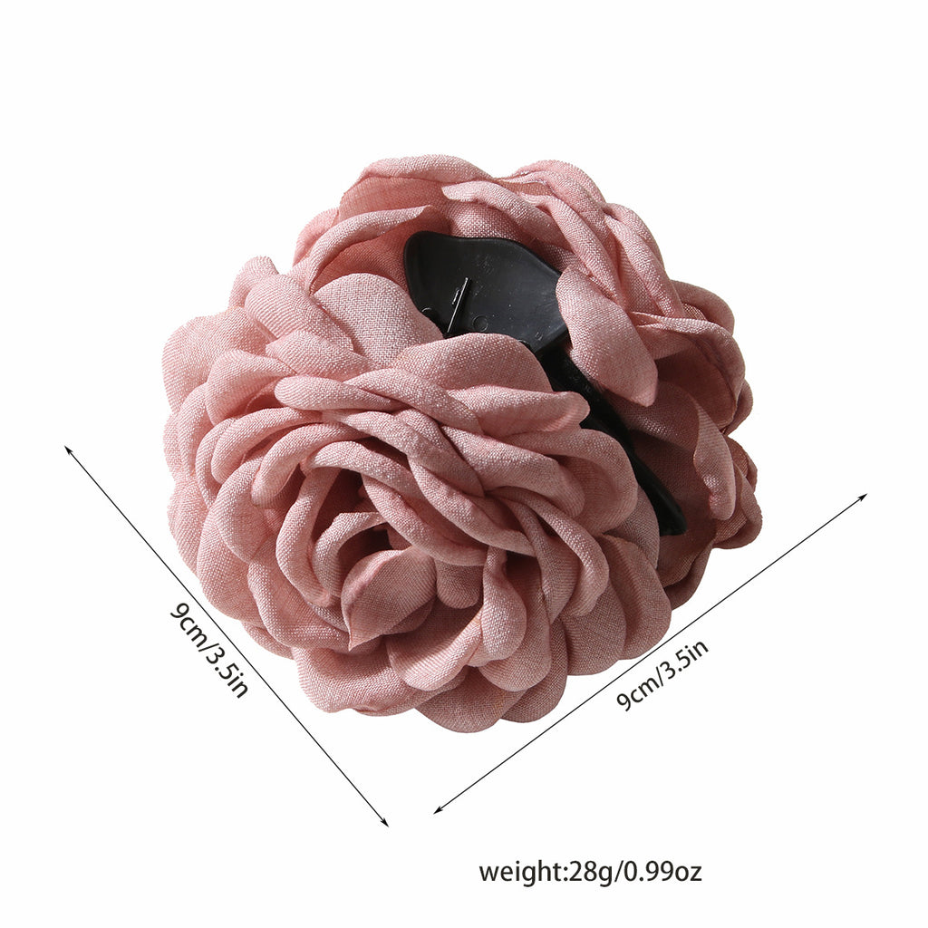 Oversized Rose Flower Hair Claw Clip - view 4