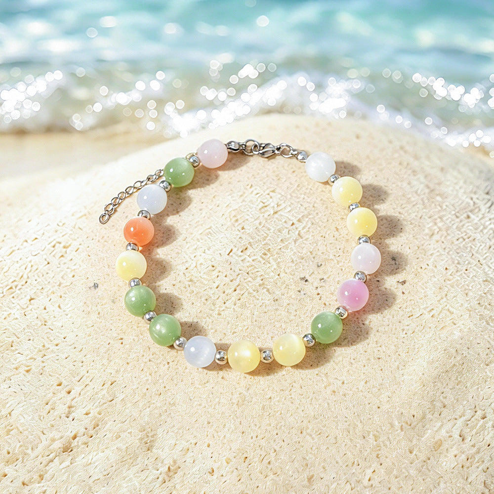 Ocean Charm Beaded Beach Anklet - NO-4 - 1