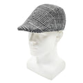 Houndstooth Check Flat Ivy Cap - Light_Grey