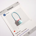 Mini Milk Bottle Charm Keyring - NO-3