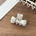 Mini Bow Marbled Hair Claw Clip - Color_1